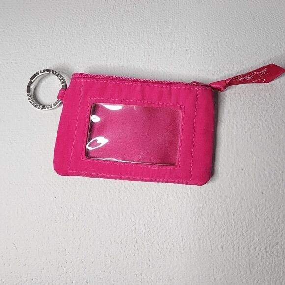 Vera Bradley Zip ID Case Coin Purse Keychain ID Badge - Picture 1 of 6